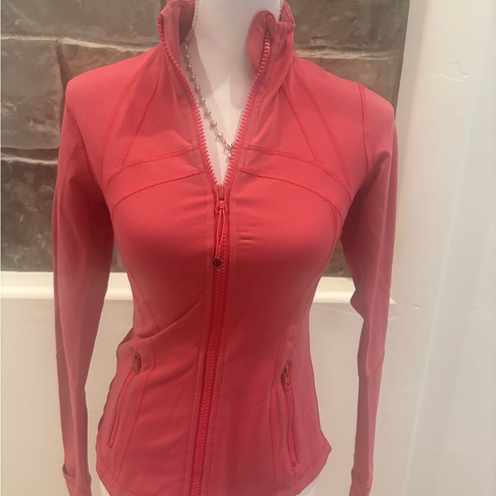 lululemon athletica raspberry Zip-Up Define BBL Jacket